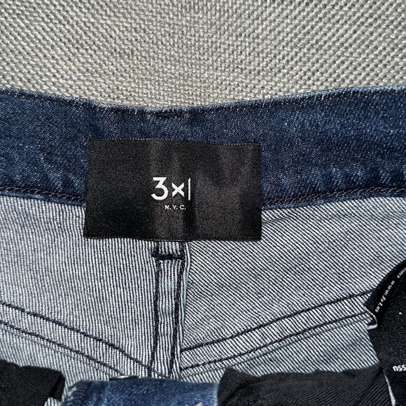 3 x 1 made here distressed high waisted denim shorts size 25 - Picture 2 of 7
